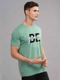 ADRO Men Typography Printed Applique T-shirt