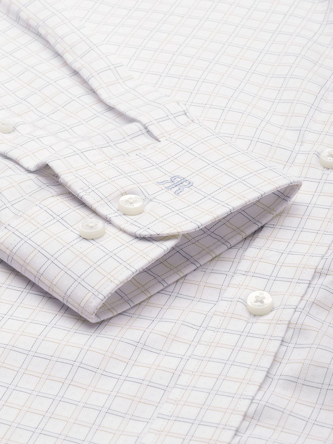 Raymond Slim Fit Checked Pure Cotton Formal Shirt