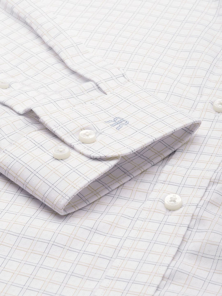 Raymond Slim Fit Checked Pure Cotton Formal Shirt