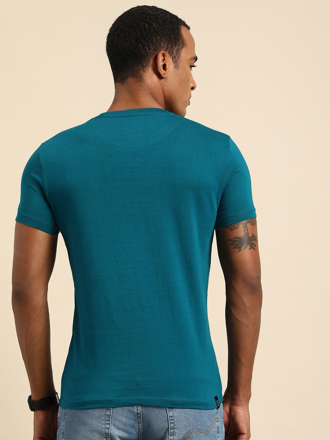 Being Human Round Neck Printed Pure Cotton T-shirt