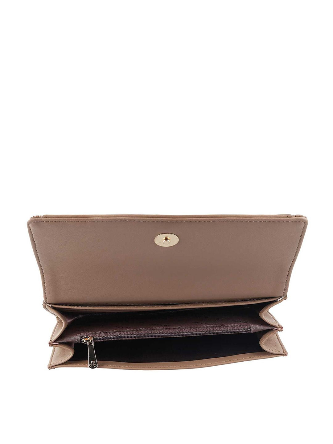 Mochi Beige Textured Wallet