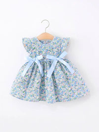 YK Floral Print Fit & Flare Dress