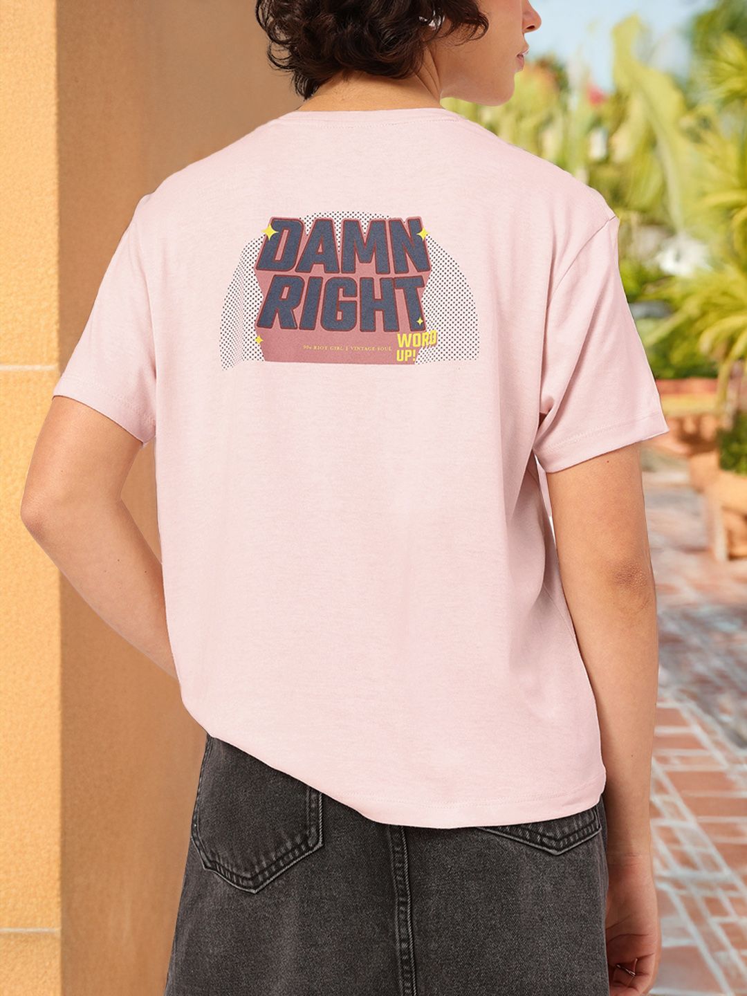 DressBerry Unapologetic Vibes Printed Relaxed T-shirt