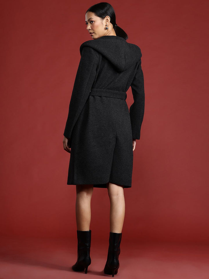 Semua Mengenai Anda Selendang Kolar Hooded Trench Coat