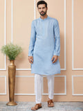 See Designs Men Embroidered Regular Thread Work Kurta with Pyjamas