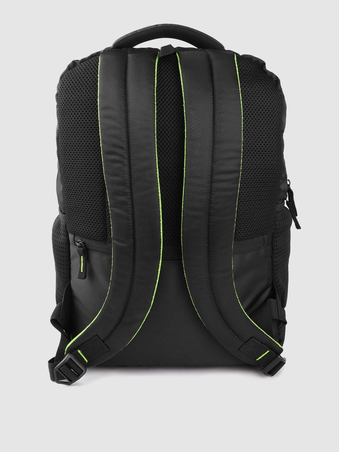Gear Unisex Black & Fluorescent Green Brand Logo Print Parker Executive Backpack