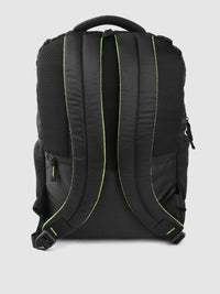 Gear Unisex Black & Fluorescent Green Brand Logo Print Parker Executive Backpack