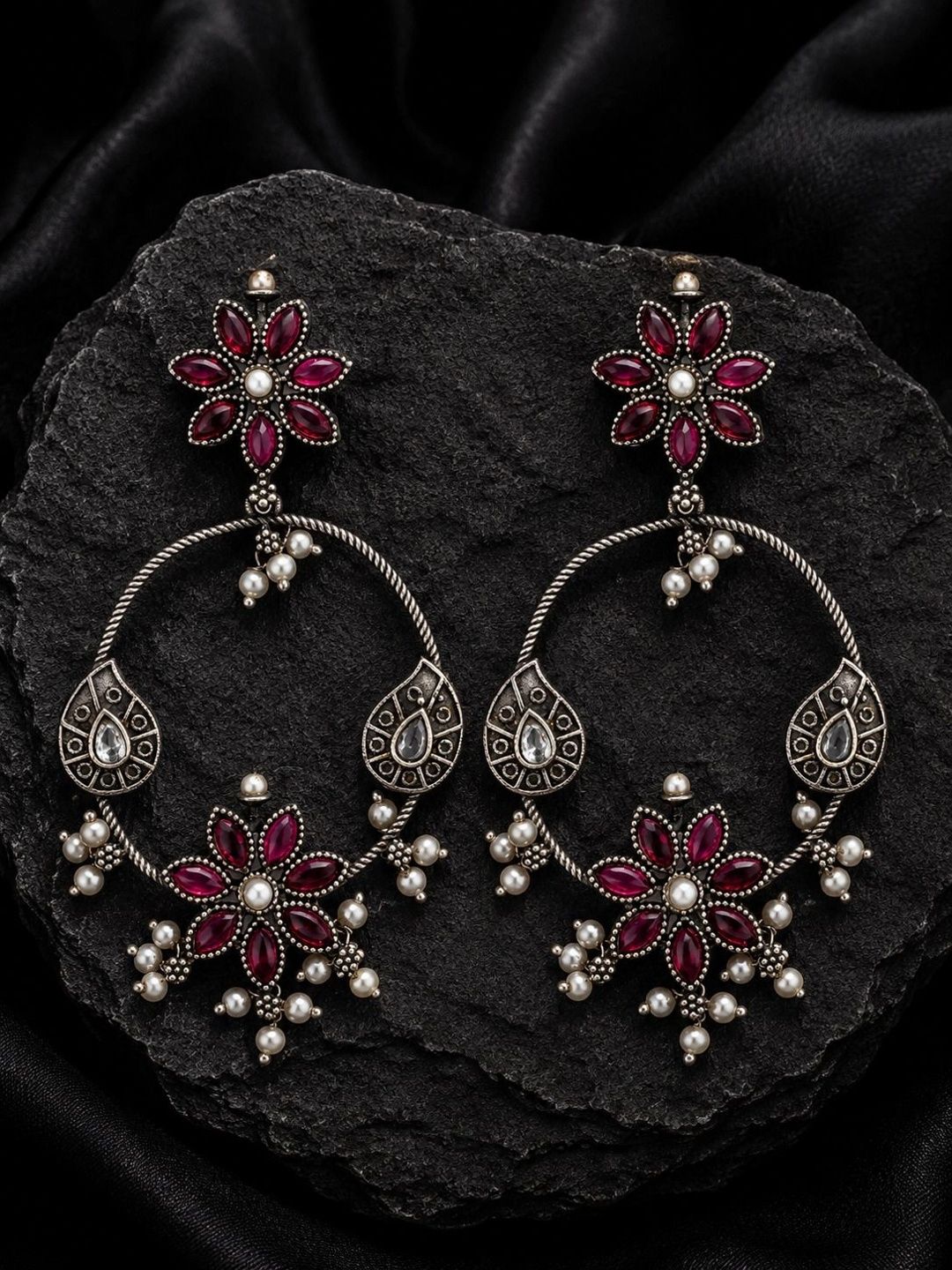 PANASH Circular Chandbalis Earrings