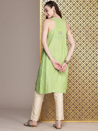 House of Pataudi Floral Embroidered A-Line Jashn Kurta