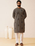 SOJANYA Ethnic Motifs Embroidered Thread Work Detailed Pure Cotton Kurta With Pyjamas