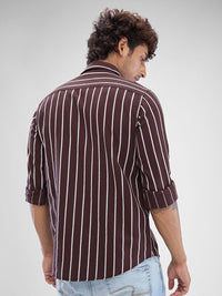 SPYKAR Men Striped Spread Collar Slim Fit Casual Shirt