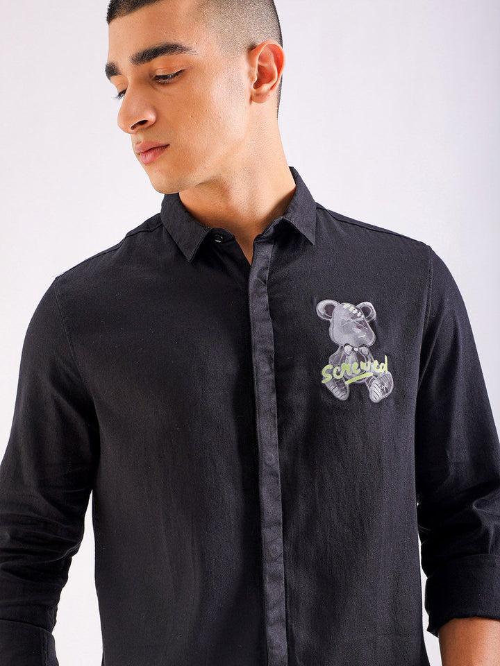 The Indian Garage Co Cotton Slim Fit Opaque Casual Shirt