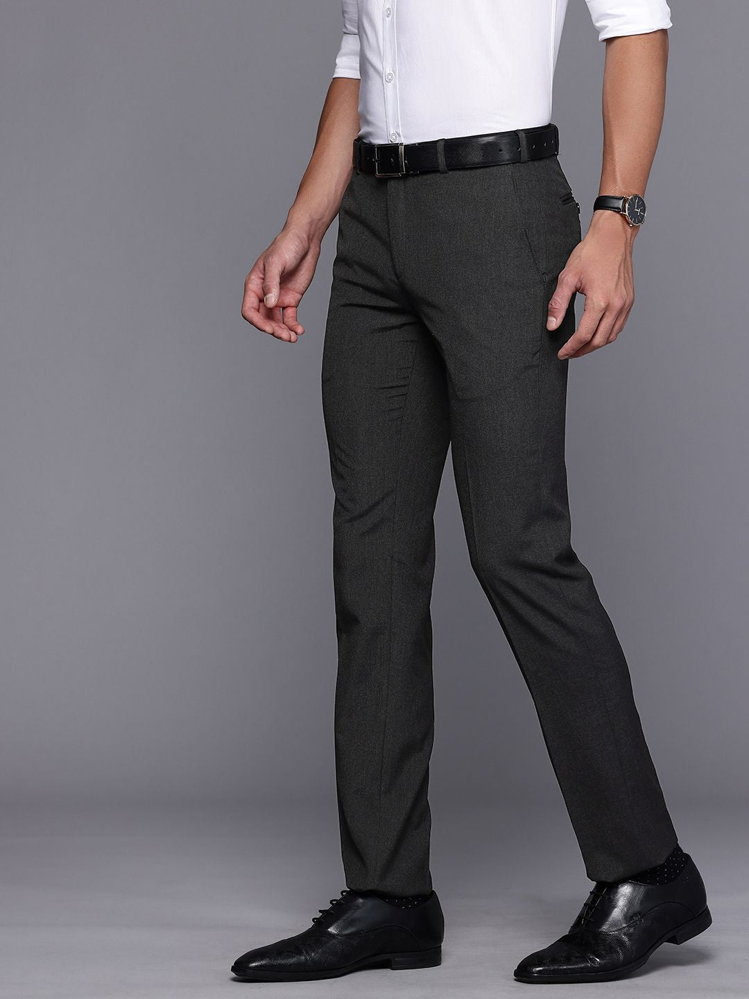 Raymond Men Slim Fit Formal Trousers