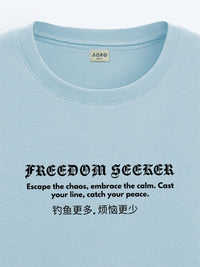ADRO Men Typography Printed T-shirt