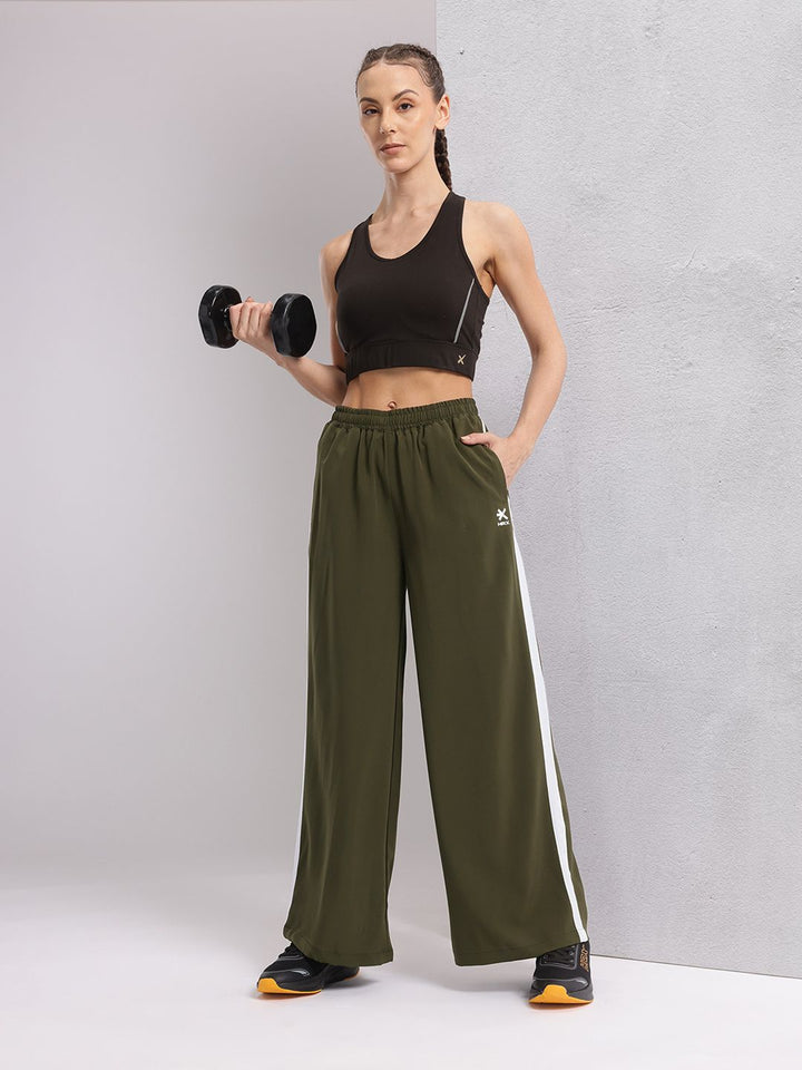 HRX by Hrithik Roshan Women Side Stripe Rapid-Dry Training Track Pants