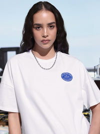 DressBerry Fanjabi Typo Print Oversized Drop Shoulder Concert T-shirt