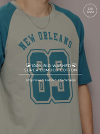 DILLINGER Men Typography Printed Oversized T-shirt