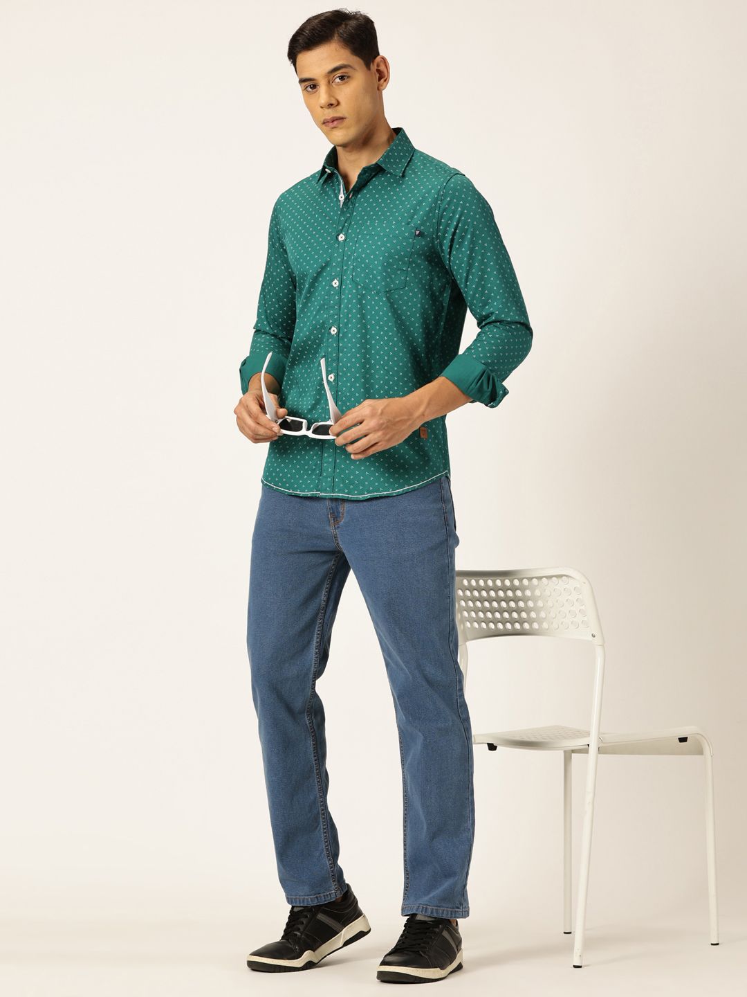 Thomas Scott Premium Opaque Printed Cotton Casual Shirt