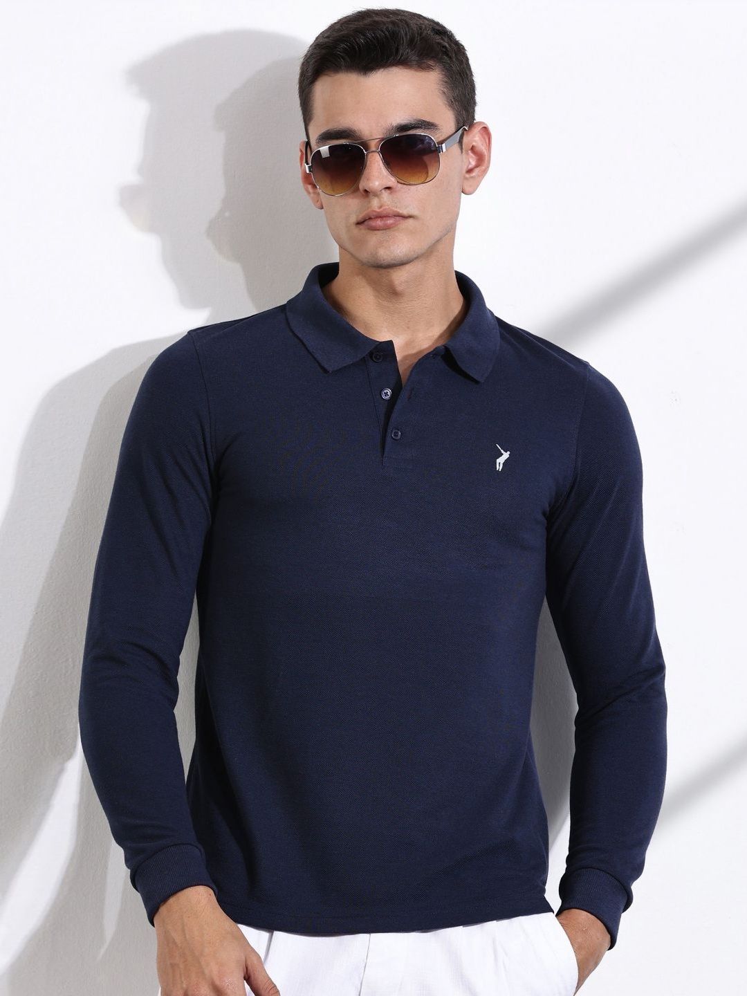 Thomas Scott Men Solid Polo Collar T-shirt