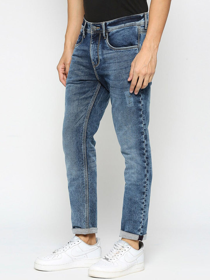 Being Human Men Clean Look Mid Rise Heavy Fade Jeans