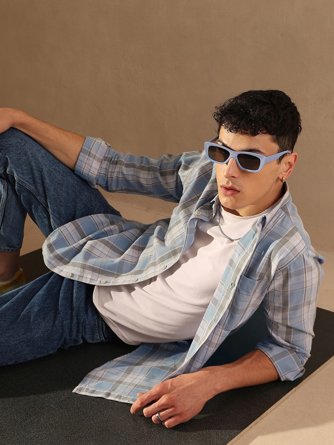DENNISON Smart Tartan Checks Casual Shirt