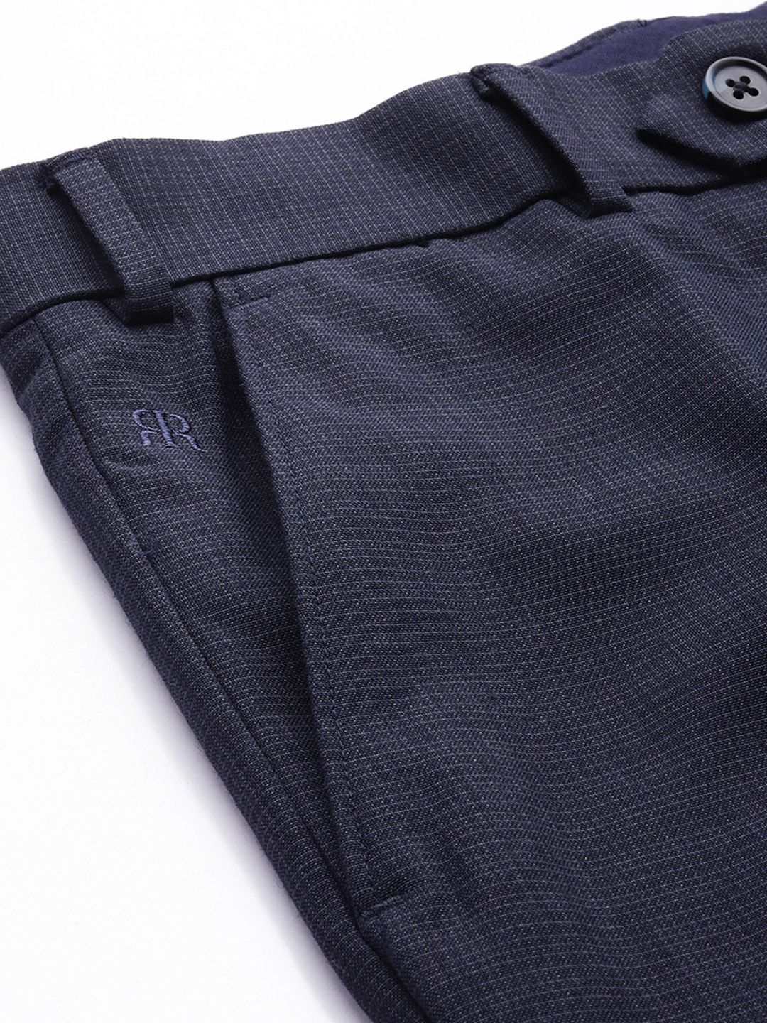 Raymond Men Checked Slim Fit Trousers