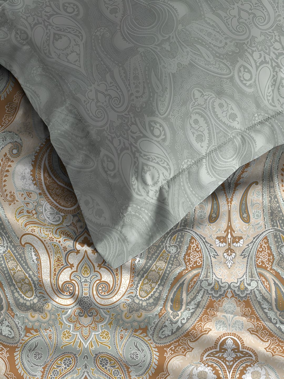 MYTRIDENT Diana Soft Comfort Fitted 210TC King Pure Cotton 1 Fittedsheet with 2 Pillow Covers