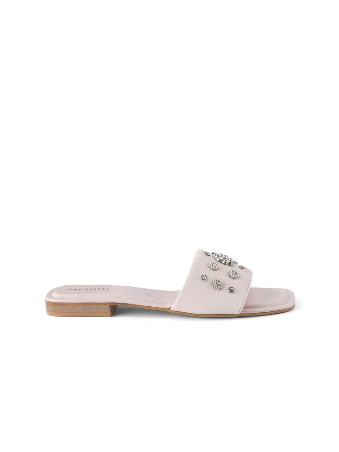 Lino Perros Women Embellished Open Toe Flats