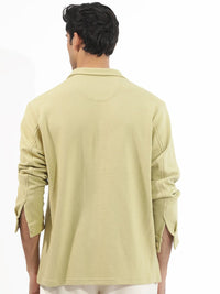 RARE RABBIT Men Elric Tailored Fit Textured Spread Collar Jacket