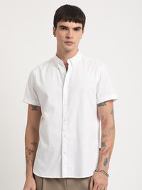 THE BEAR HOUSE Slim Fit Pure Cotton Casual Shirt