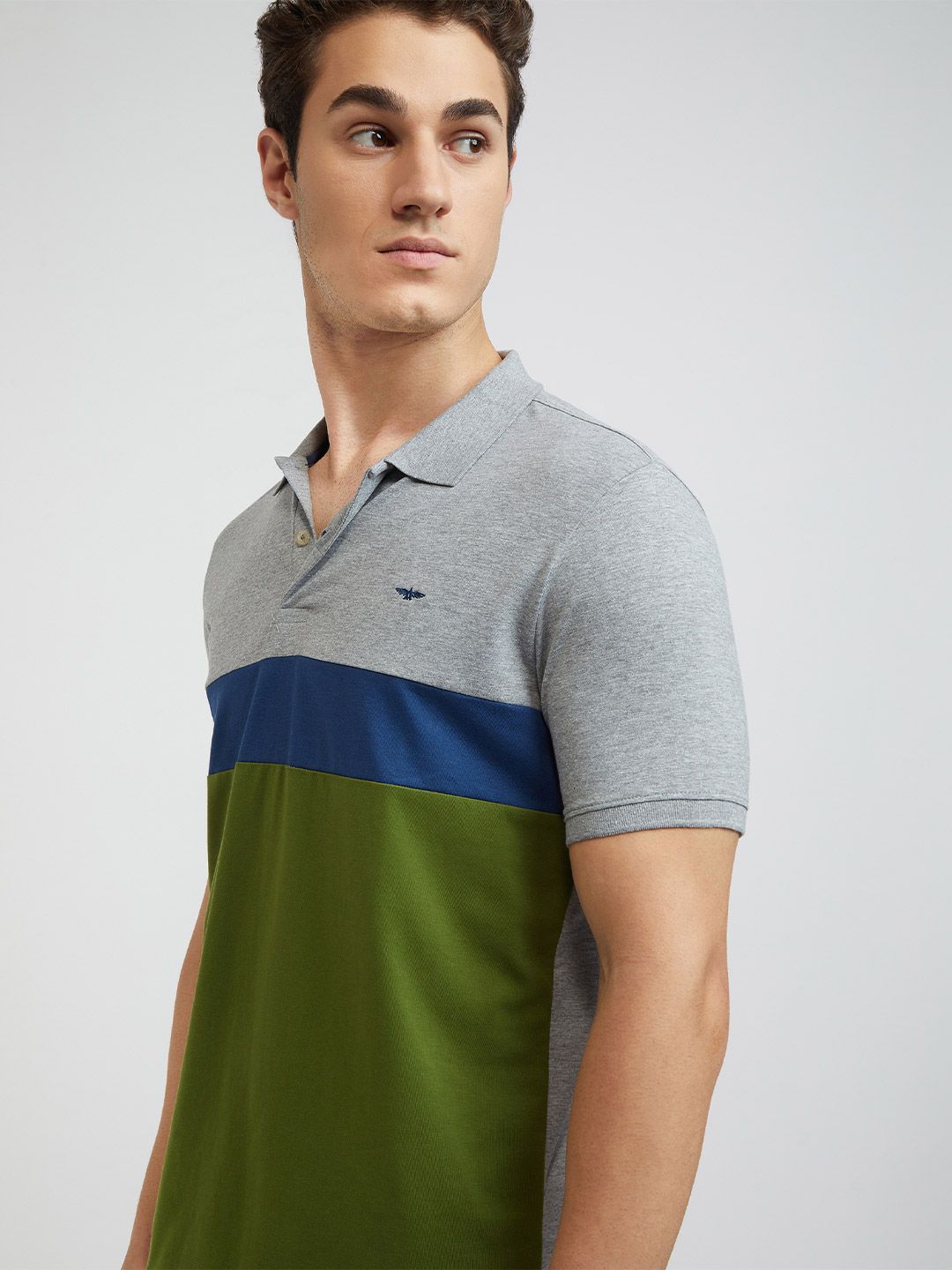 Park Avenue Polo Collar Cotton Rich Slim Fit T-shirt