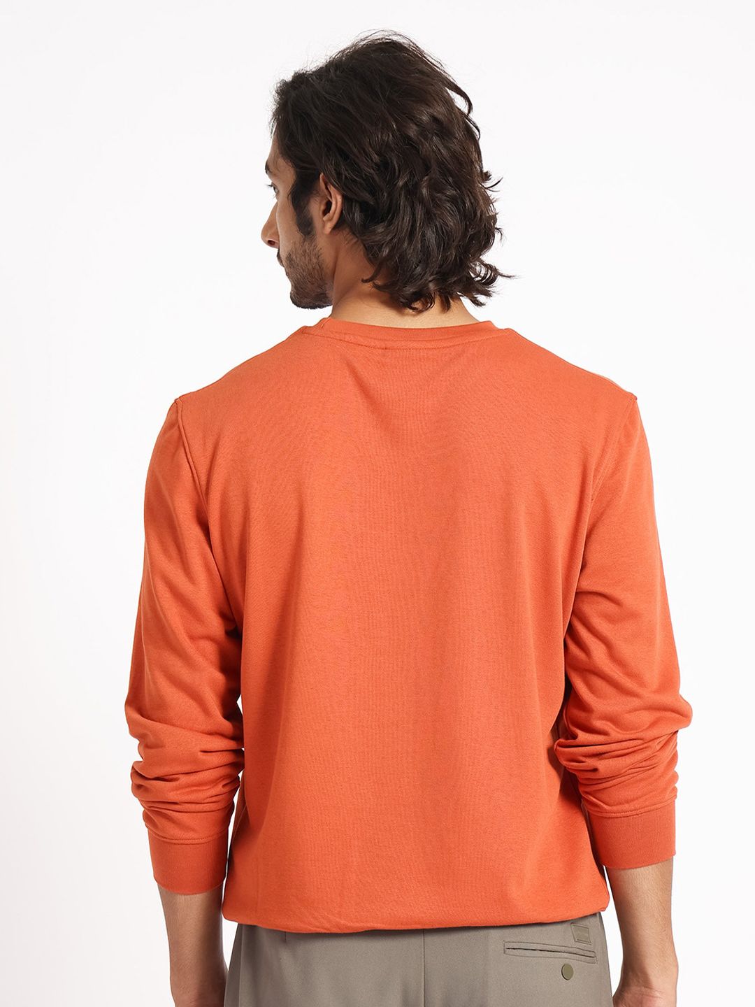 RARE RABBIT Men Cerdon Graphic Print Round Neck Sweatshirt