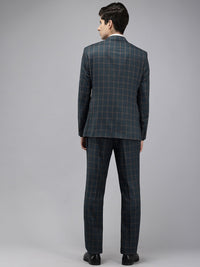 Park Avenue Checked Single Breasted Super Slim Fit 3 Piece Formal Suits