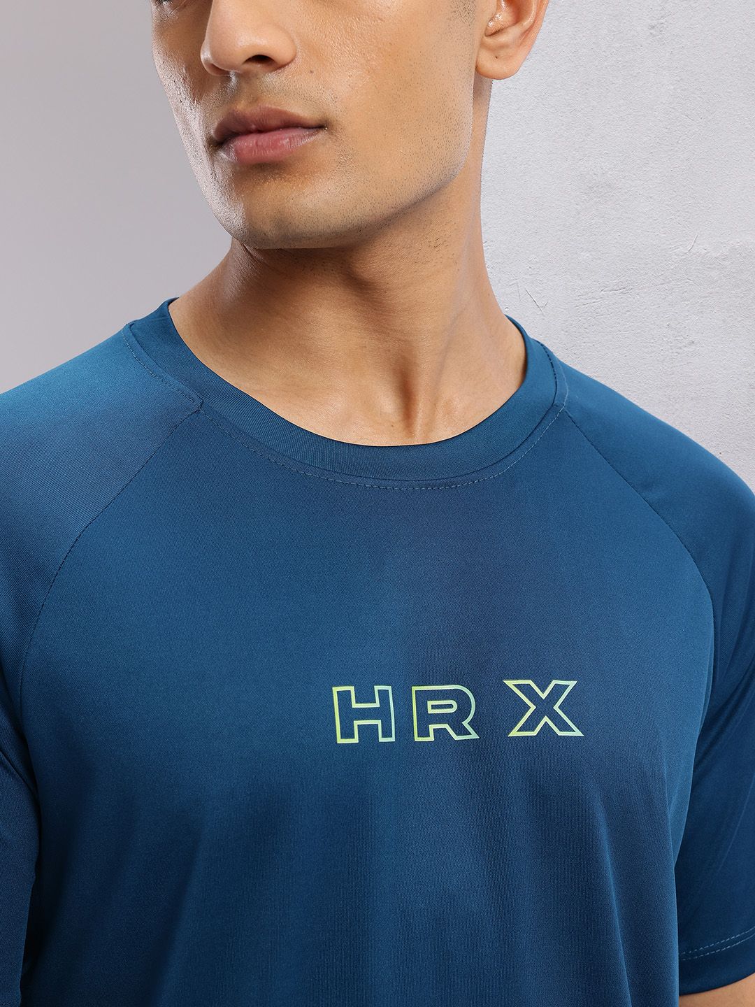 HRX by Hrithik Roshan Brand Logo Printed Rapid-Dry Training T-shirt