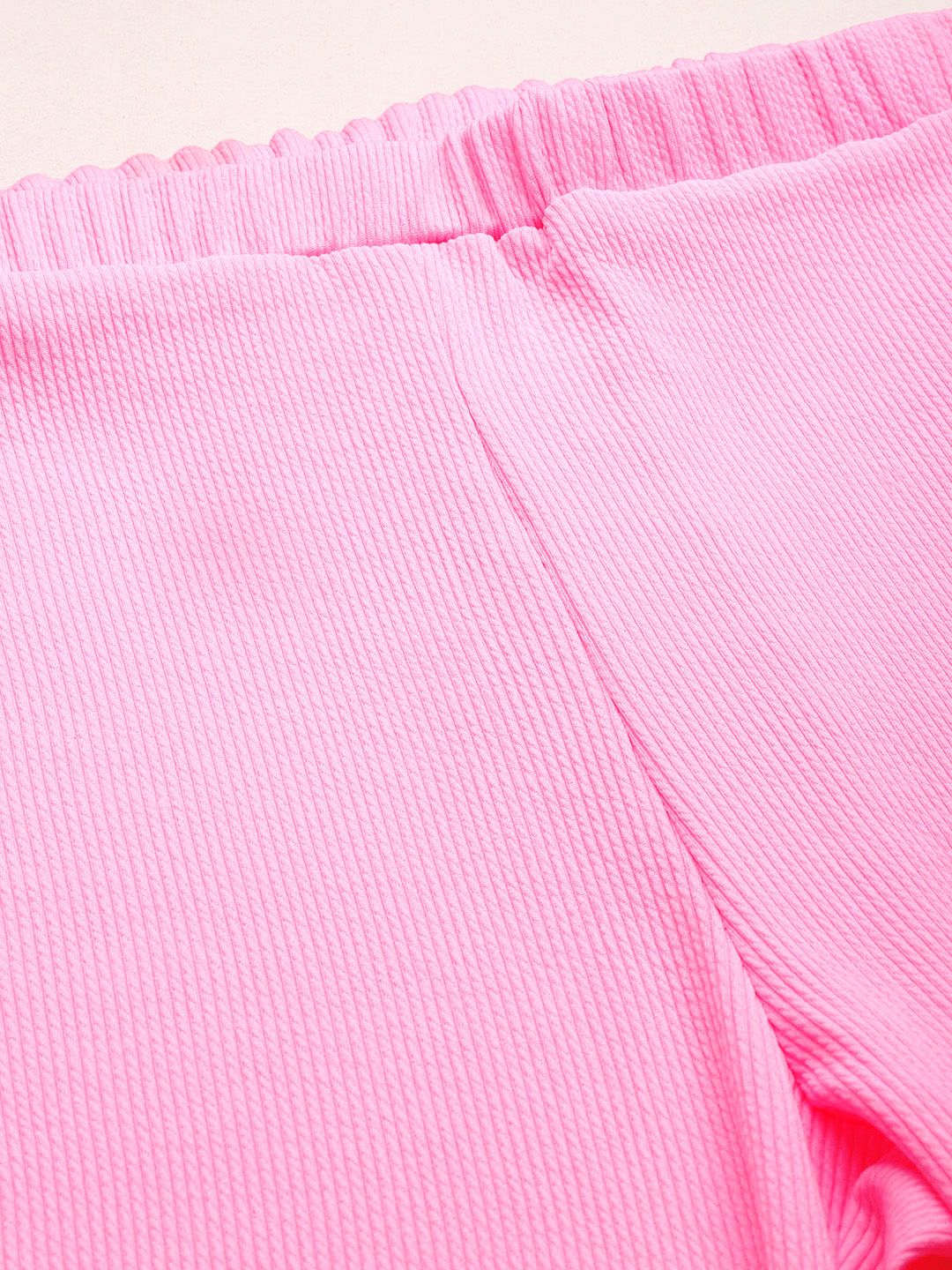 DressBerry Ribbed Shirt with Slit-Detail Trousers Co-Ords