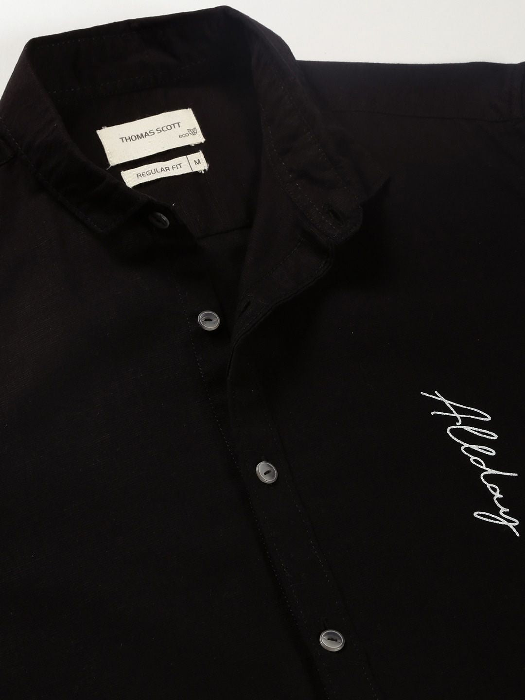 Thomas Scott Typography Printed Classic Regular Fit Casual Shirt