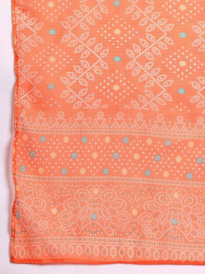 Anouk Ethnic Motifs Printed Regular Kurta With Trousers & With Dupatta