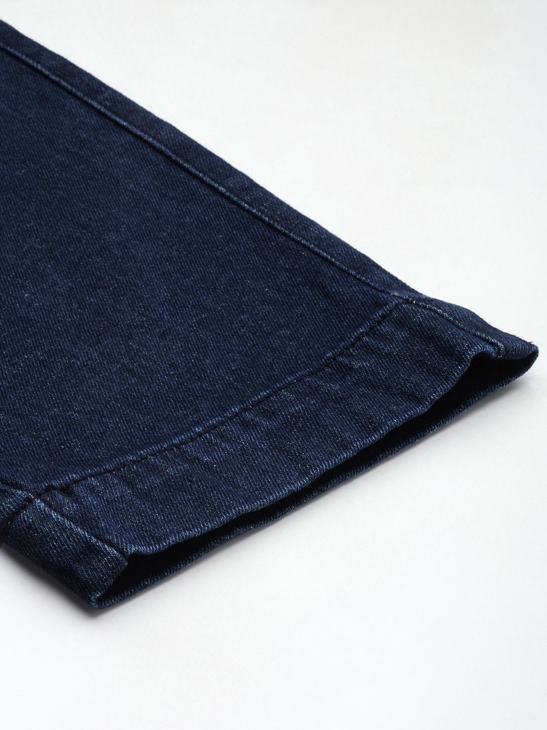 Mr Bowerbird Men Cropped Tapered Fit Cargo Style Stretchable Jeans With A Small Notebook