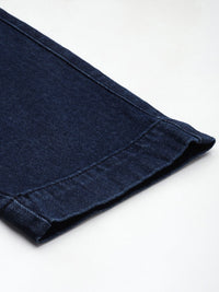 Mr Bowerbird Men Cropped Tapered Fit Cargo Style Stretchable Jeans With A Small Notebook