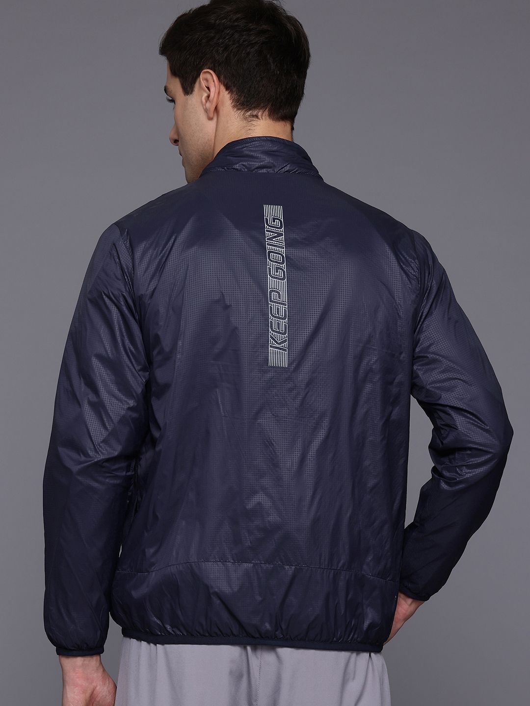HRX by Hrithik Roshan Typography Printed Running Tailored Jacket