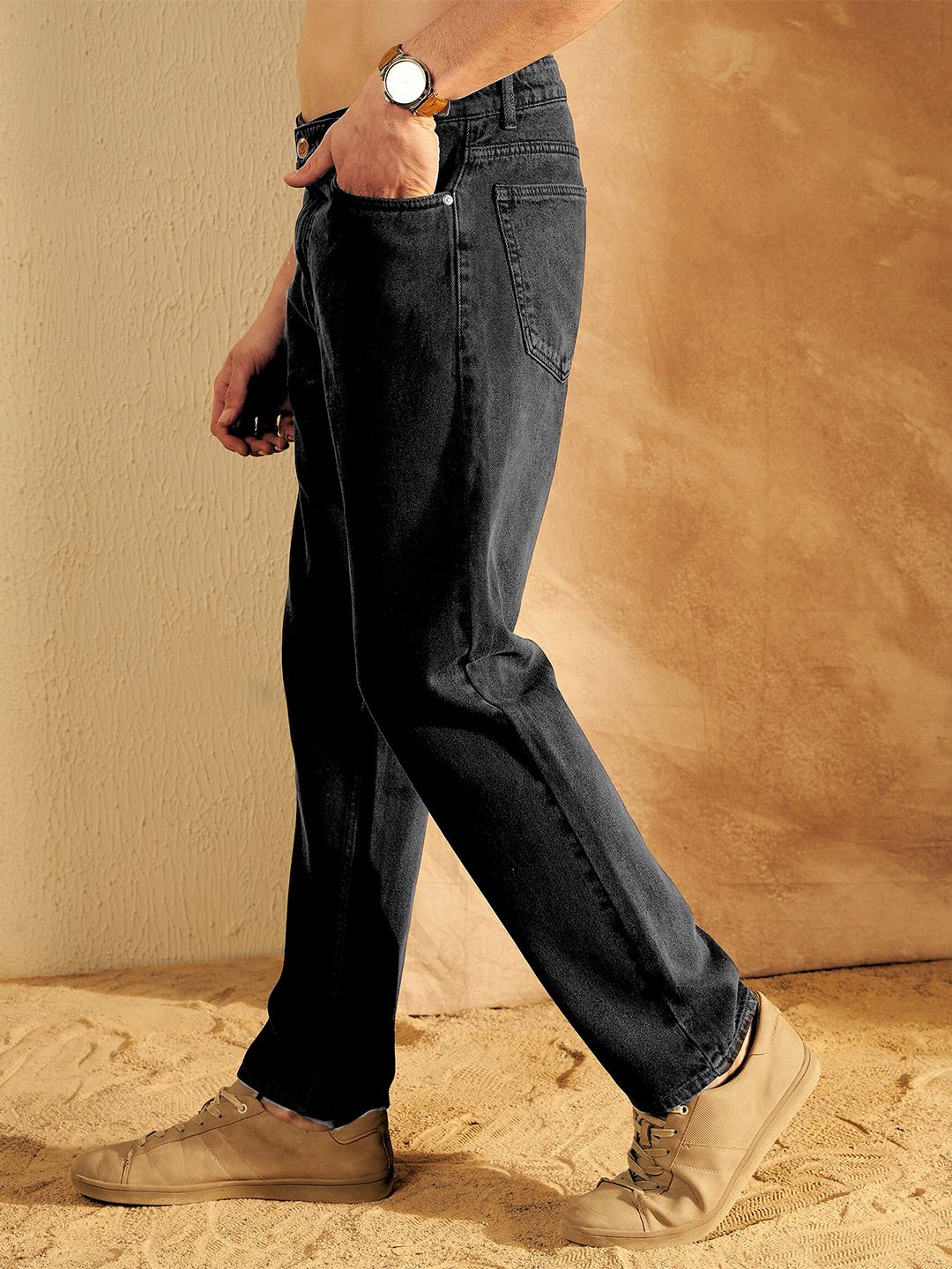 DENNISON Men Comfort Baggy Fit Non Stretchable Cotton Jeans