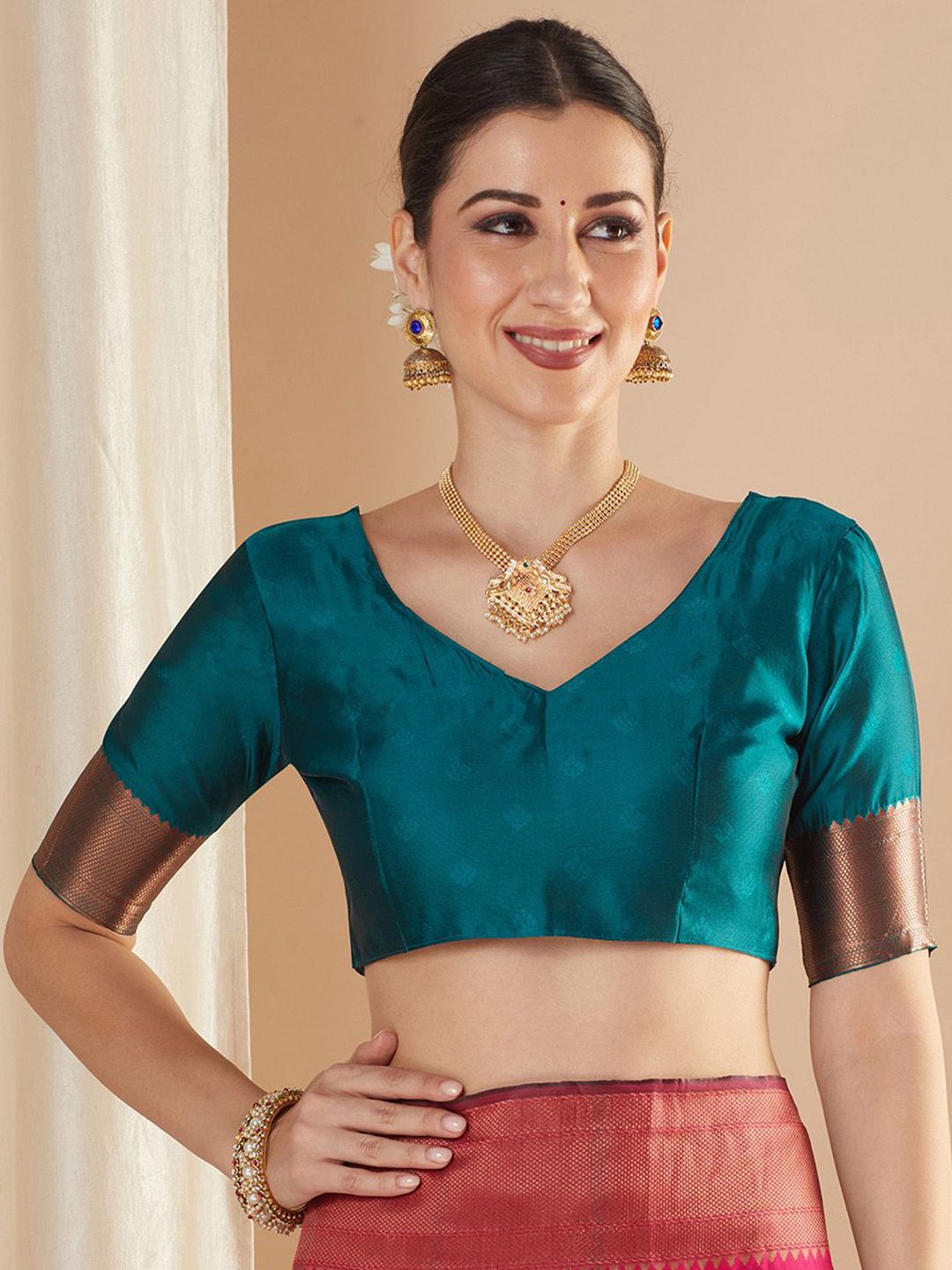 Saree mall Ethnic Motifs Zari Paithani Sarees