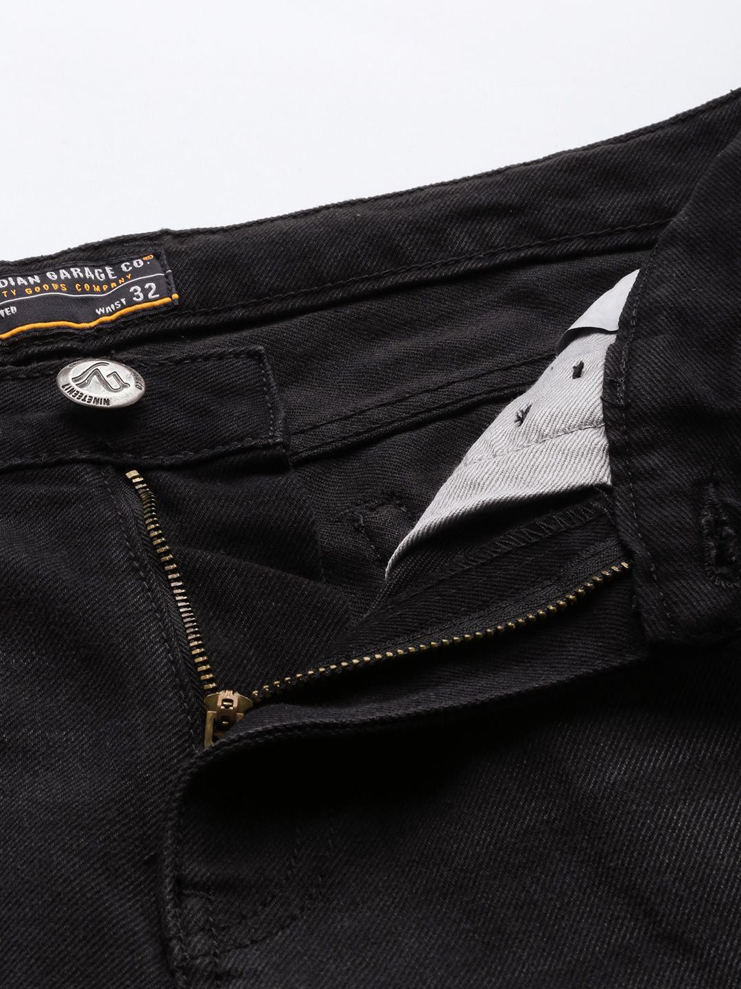 The Indian Garage Co Men Dad Fit Light Fade Stretchable Jeans