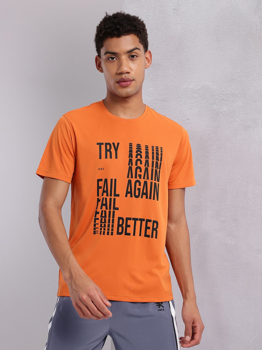 HRX by Hrithik Roshan Typography Printed Training T-Shirt