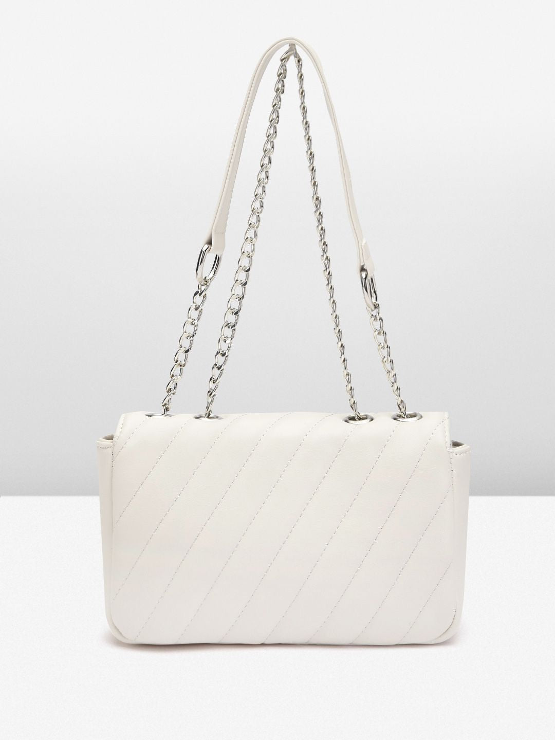 Lino Perros Structured Sling Bag with Quilted Detail