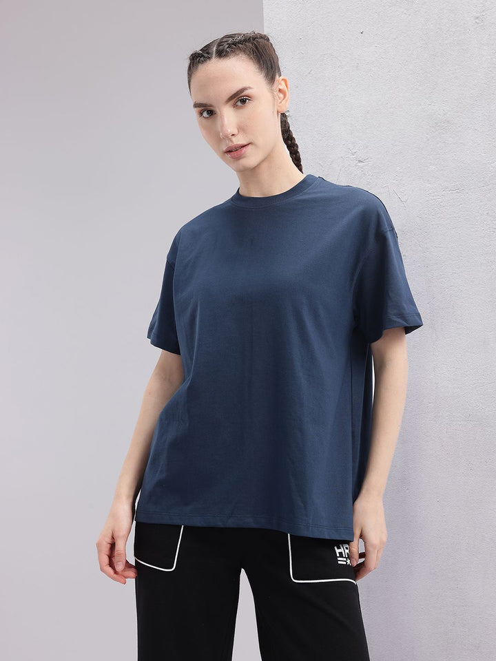 HRX by Hrithik Roshan Graphic Printed Drop-Shoulder Sleeves T-shirt
