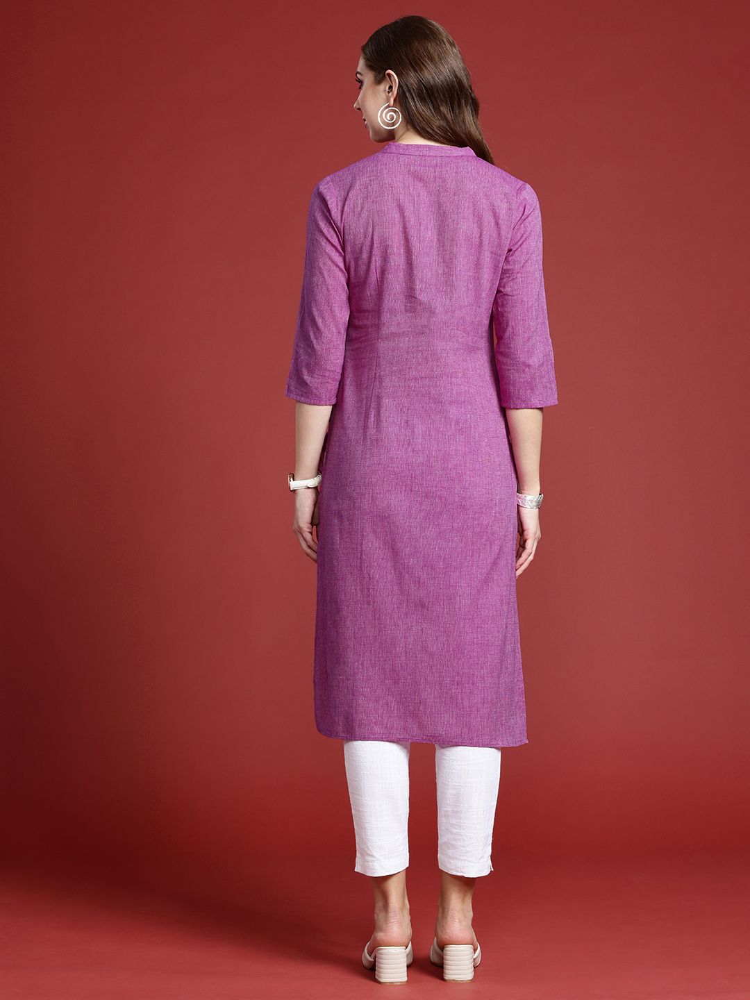Anouk Women Pure Cotton Straight Kurta