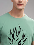 ADRO Men Printed Raw Edge T-shirt