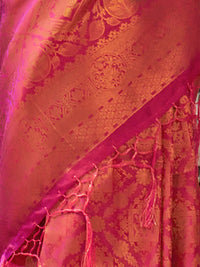 Saree mall Woven Design Zari Silk Blend Kanjeevaram Saree