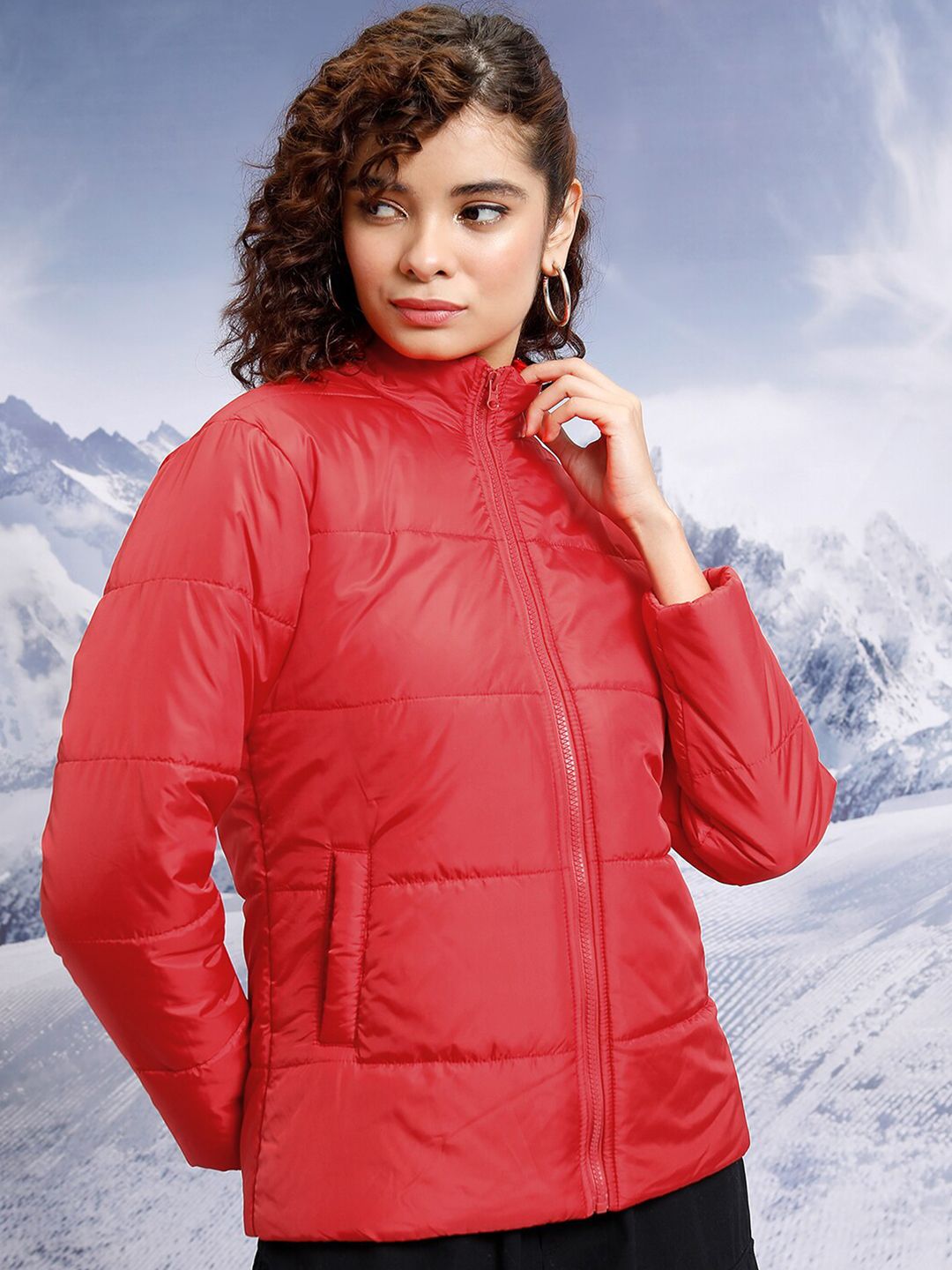 Tokyo Talkies Stand Collar Puffer Jacket